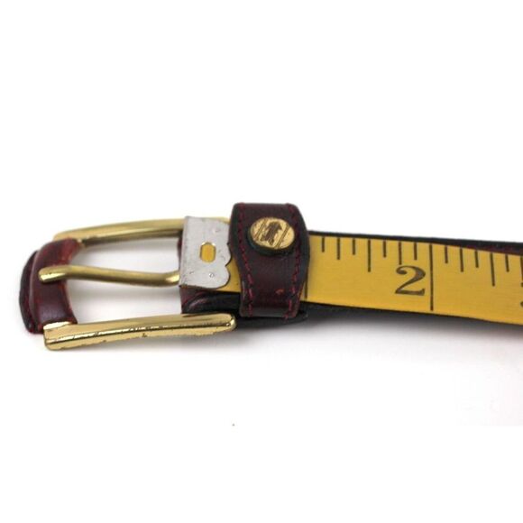 VTG Goldpfeil BROWN GENUINE LEATHER 7/8"Wd CASUAL DRESS MEN'S BELT Sz 38/95 (D95 - Picture 11 of 14